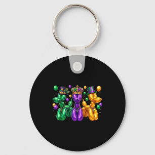Neues T-Shirt Mardi Gras Perlen Hunde Louisiana Schlüsselanhänger
