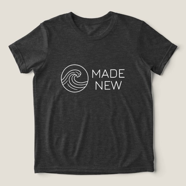 Neues Taufshirt Tri-Blend Shirt (Design Vorderseite)