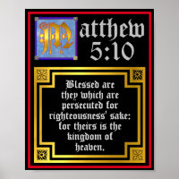 Neues Testament Matthew 5 10 Beatitudes-Kontingent