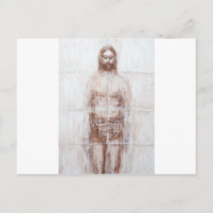 Neues Turin-Schleier (Moderner Realismus Jesus) Postkarte