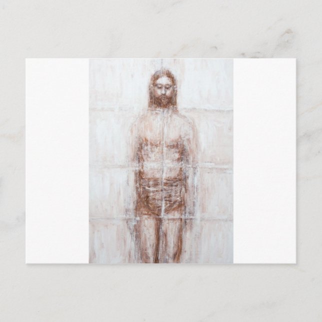 Neues Turin-Schleier (Moderner Realismus Jesus) Postkarte (Vorderseite)