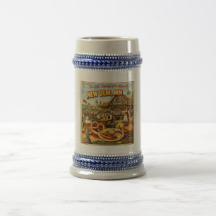 Neues Ulm MN Minnesota Vintage Deutsches Bierglas