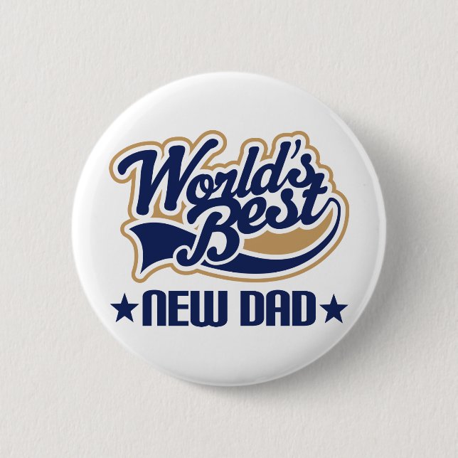 Neues Vater-Geschenk Button (Vorderseite)