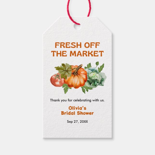 Neues vom Brautparty des Marktes Vielen Dank Geschenkanhänger (Vorderseite)