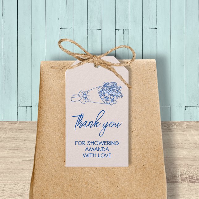 Neues vom Brautparty des Marktes Vielen Dank Geschenkanhänger (Fresh Off The Market Bridal Shower Thank You Gift Tags)