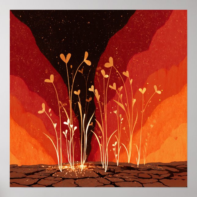 Neues Wachstum - Solarpunk-Poster Poster (Vorne)