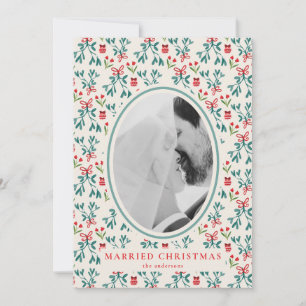 Neues Weihnachtskarten Grand Millenial Pattern Einladung