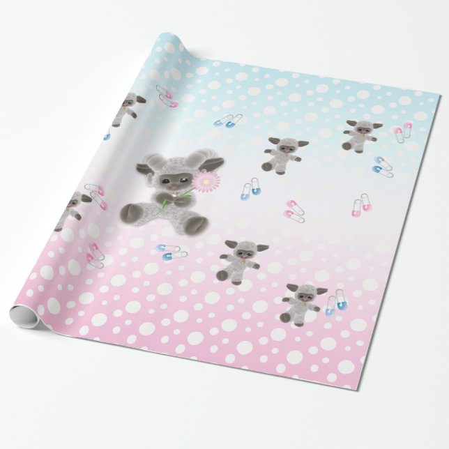 Neues Wrapping Paper für Baby Plush Lamas Geschenkpapier (Ungerollt)