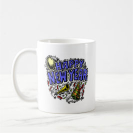 Neues Year&apos; s-Party-Zeit Tasse