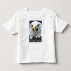 Neues YorkEagle herauf nahes Kleinkind T-shirt