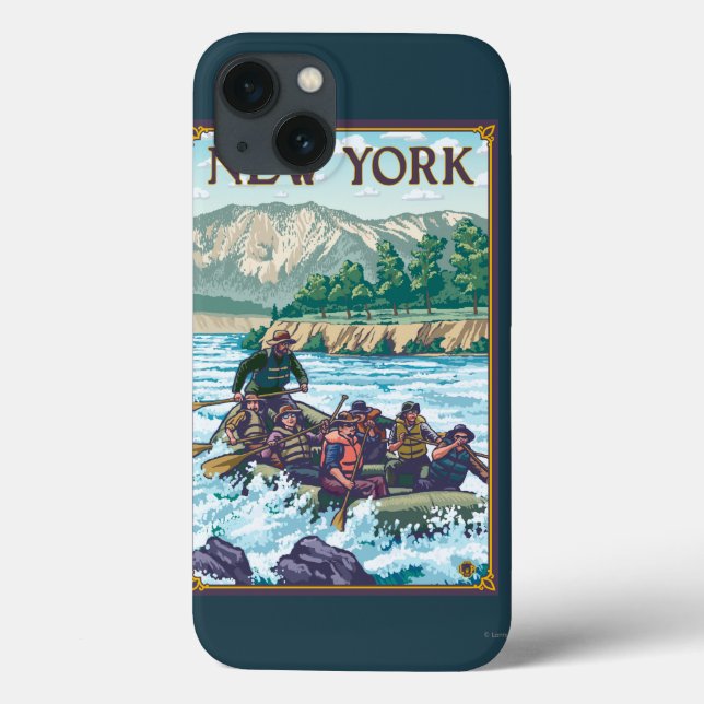 Neues YorkRiver, das Szene flößt Case-Mate iPhone Hülle (Rückseite)