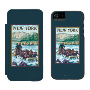 Neues YorkRiver, das Szene flößt Incipio Watson™ iPhone 5 Geldbörsen Hülle