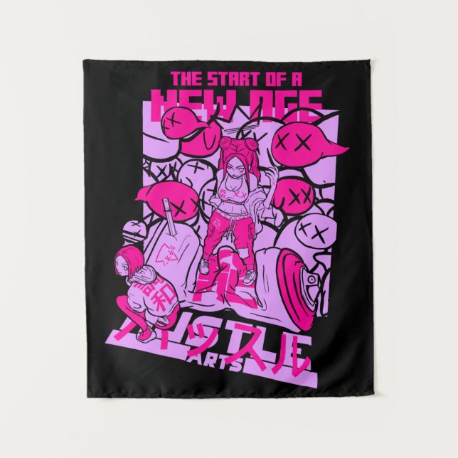 Neues Zeitalter  Wandteppich (Vorderseite)