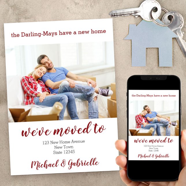 Neues Zuhause-benutzerdefiniertes Foto, das wir an Ankündigung (Von Creator hochgeladen)