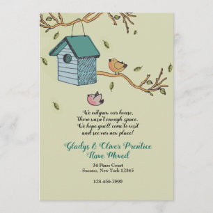 Neues Zuhause bewegte Mitteilung Einladung