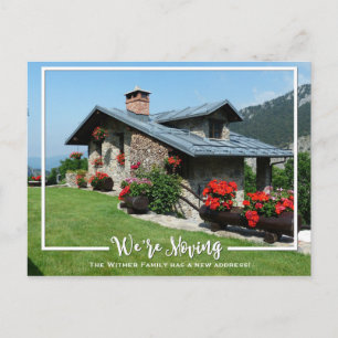 Neues Zuhause-Foto Wir bewegen Ankündigung