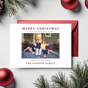 Neues Zuhause Frohe Weihnachten Umzug Foto Urlaub Postkarte