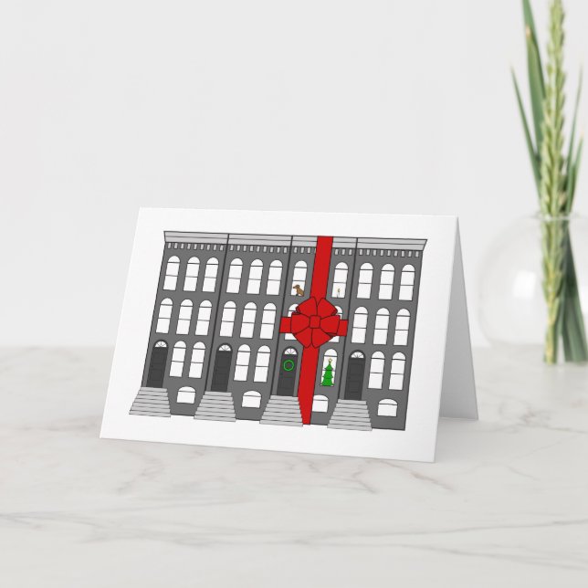 Neues Zuhause für die Feiertage Feiertagskarte (Vorderseite)