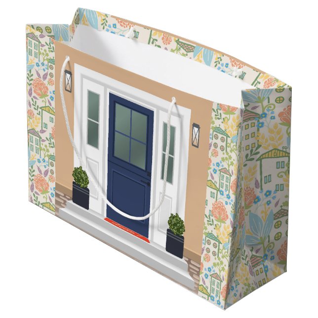 Neues Zuhause  Große Geschenktüte (Rückseite Schrägansicht)