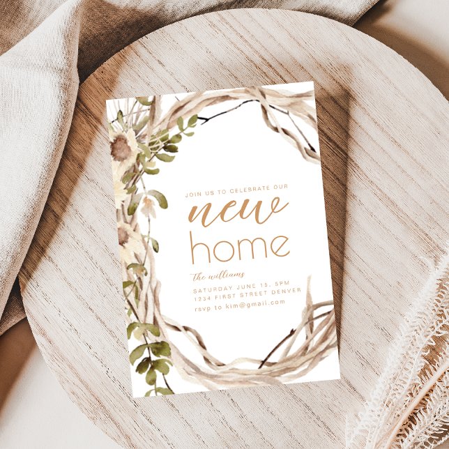 Neues Zuhause Housewarming Party Einladen von Wild Einladung (Von Creator hochgeladen)