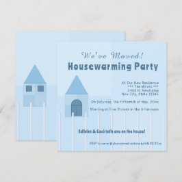 Neues Zuhause Housewarming-Party für den Weißzaun Ankündigung