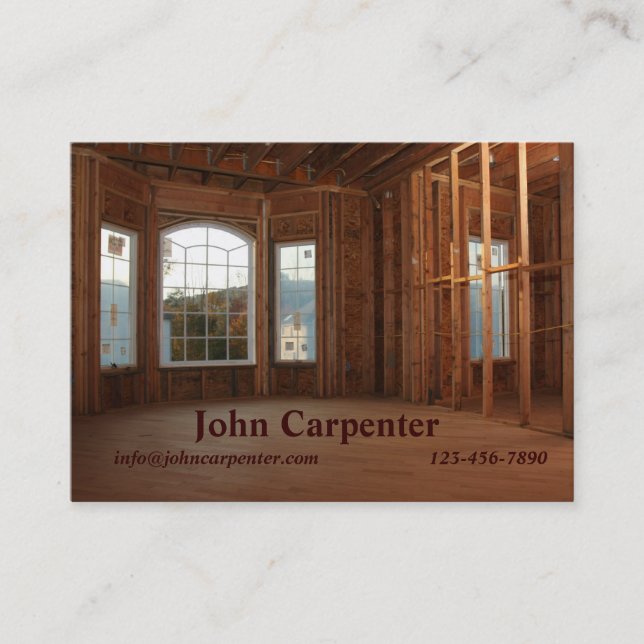 Neues Zuhause im Bau Visitenkarte (Vorderseite)