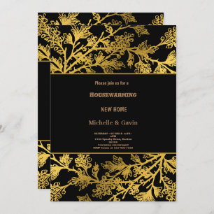 Neues Zuhause Modernes Herbsthaus Party im Herbst Einladung