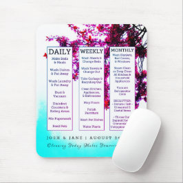 Neues Zuhause-Reinigungszeitplan für Hausarbeit Eh Mousepad