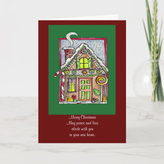 Neues Zuhause-Weihnachten - Gruß-Karte Feiertagskarte (Vorderseite)