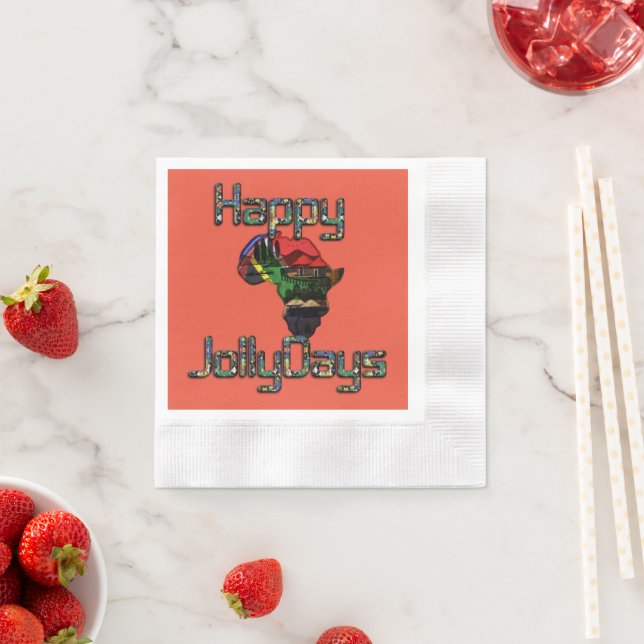 Neueste Afrika Weihnachts-Besondere Anlass Custom  Serviette (Beispiel)