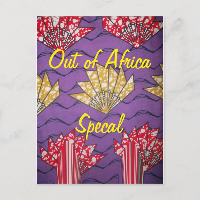 Neueste afrikanische Mode Postkarte (Vorderseite)