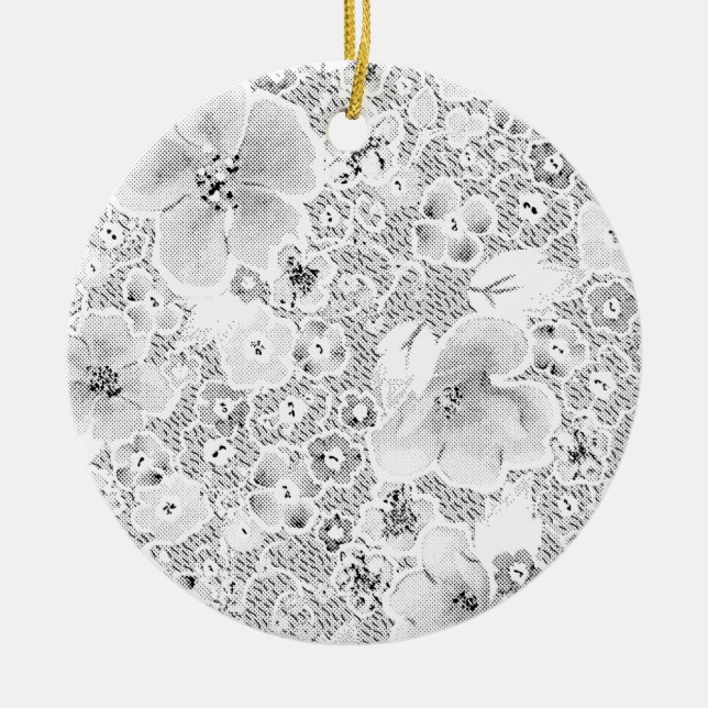 Neueste benutzerdefinierte TextLogo-Keramik-Orname Keramik Ornament (Vorne)