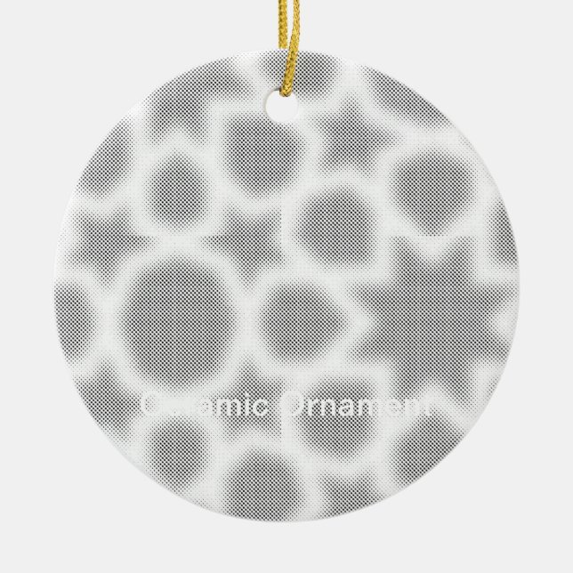 Neueste benutzerdefinierte TextLogo-Keramik-Orname Keramik Ornament (Vorne)