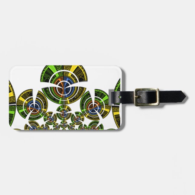 Neueste edgy African Maasai Tribal Kultur Muster Gepäckanhänger (Vorderseite horizontal)