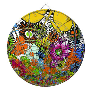 Neueste Farbige Erstaunliche Blumenmuster-Design-K Dartscheibe
