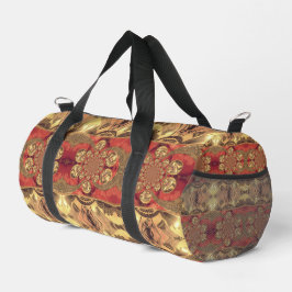Neueste Golden Red African Print Art Design Duffle Bag