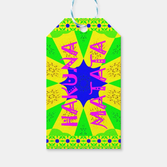 Neueste Hakuna Matata Schönes Phantastisches Desig Geschenkanhänger (Vorderseite)