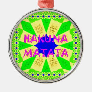Neueste Hakuna Matata Schönes Phantastisches Desig Ornament Aus Metall