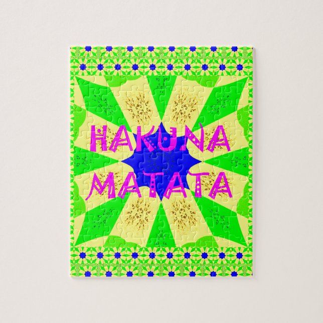 Neueste Hakuna Matata Schönes Phantastisches Desig Puzzle (Vertikal)