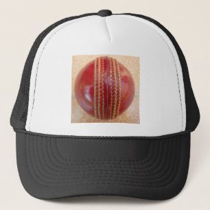 Neueste internationale Rote Leder-Cricket-Ball Truckerkappe