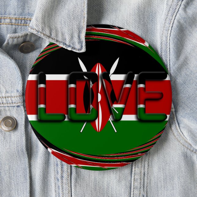 Neueste Kenya Pinback-Taste Button (Beispiel)
