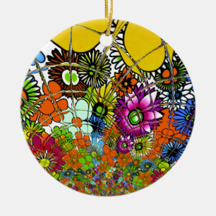 Neueste Phantastische Blumenmuster Design Kunst Keramik Ornament