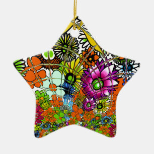 Neueste Phantastische Blumenmuster Design Kunst Keramik Ornament