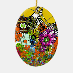 Neueste Phantastische Blumenmuster Design Kunst Keramikornament