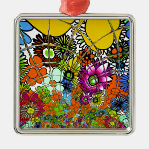 Neueste Phantastische Blumenmuster Design Kunst Ornament Aus Metall