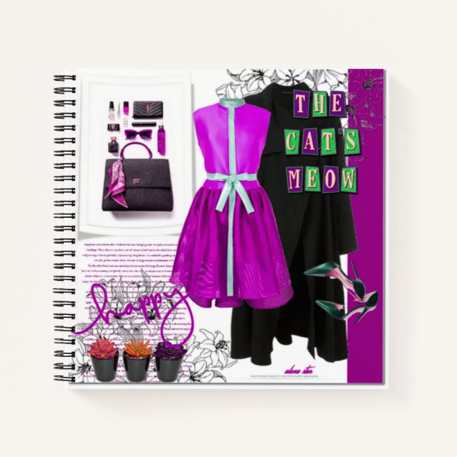 Neueste Stile Mode Set Bekleidung Art Leere Notizbuch (Vorderseite)