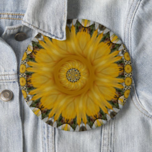 Neuester Afrikanischer Traditioneller Sonnenblumen Button