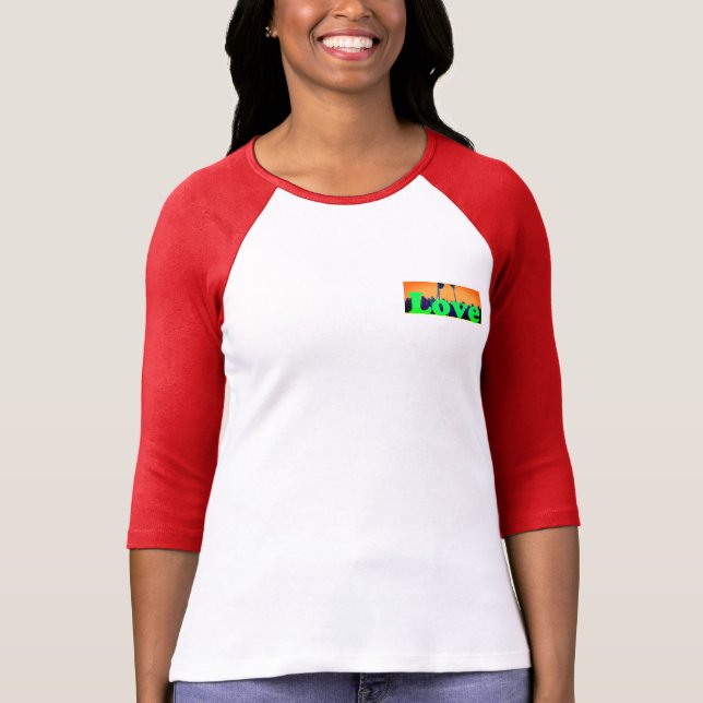 Neuester Spaß I Liebe Baseball mit Mitgefühl T-Shirt (Vorderseite)