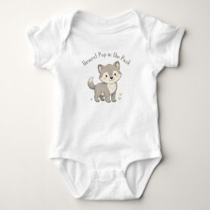 Neuester Welpe Wolf Baby Bodysuit Strampler
