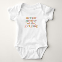 Neuestes Mitglied der Girl Gang Süße Boho-Baby-Gir